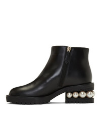 Bottines en cuir noires Nicholas Kirkwood