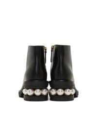 Bottines en cuir noires Nicholas Kirkwood