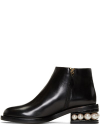 Bottines en cuir noires Nicholas Kirkwood