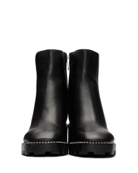 Bottines en cuir noires Jimmy Choo