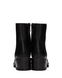 Bottines en cuir noires Jimmy Choo