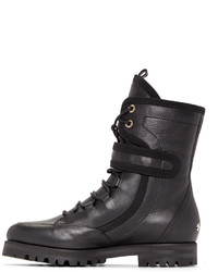 Bottines en cuir noires Jimmy Choo