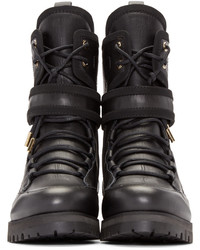 Bottines en cuir noires Jimmy Choo