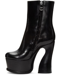 Bottines en cuir noires Maison Margiela