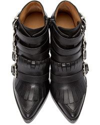 Bottines en cuir noires Toga Pulla