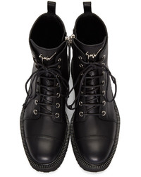 Bottines en cuir noires Giuseppe Zanotti