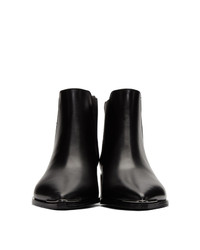 Bottines en cuir noires Acne Studios