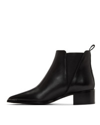 Bottines en cuir noires Acne Studios