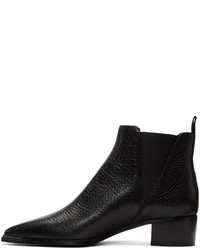 Bottines en cuir noires Acne Studios