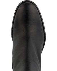 Bottines en cuir noires Ann Demeulemeester