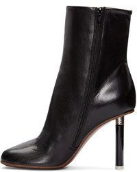 Bottines en cuir noires Vetements