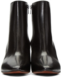 Bottines en cuir noires Vetements