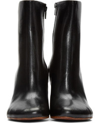 Bottines en cuir noires Vetements