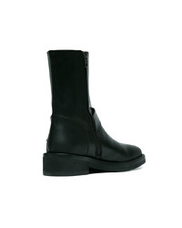 Bottines en cuir noires Ann Demeulemeester