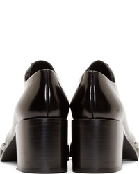 Bottines en cuir noires Acne Studios