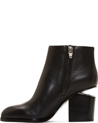 Bottines en cuir noires Alexander Wang