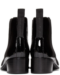 Bottines en cuir noires Acne Studios