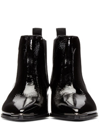 Bottines en cuir noires Acne Studios