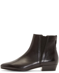 Bottines en cuir noires Isabel Marant