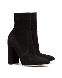 Bottines en cuir noires Gianvito Rossi