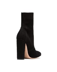 Bottines en cuir noires Gianvito Rossi