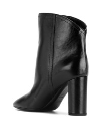 Bottines en cuir noires Saint Laurent