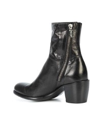 Bottines en cuir noires Rocco P.