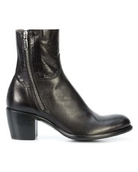 Bottines en cuir noires Rocco P.