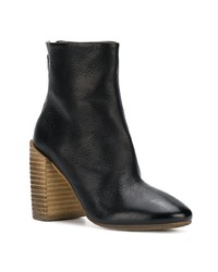 Bottines en cuir noires Marsèll