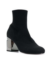 Bottines en cuir noires Clergerie