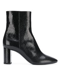 Bottines en cuir noires Saint Laurent