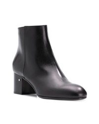 Bottines en cuir noires Laurence Dacade