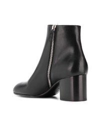 Bottines en cuir noires Laurence Dacade