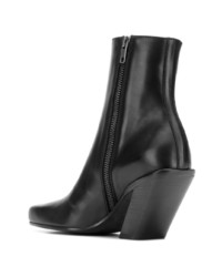 Bottines en cuir noires Ann Demeulemeester