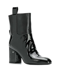 Bottines en cuir noires Laurence Dacade