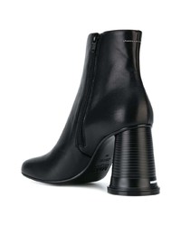 Bottines en cuir noires MM6 MAISON MARGIELA