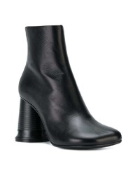 Bottines en cuir noires MM6 MAISON MARGIELA