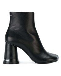 Bottines en cuir noires MM6 MAISON MARGIELA