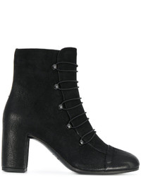 Bottines en cuir noires