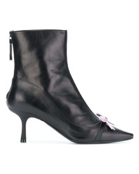 Bottines en cuir noires Fabrizio Viti