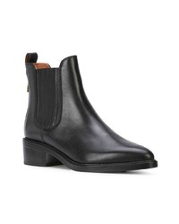 Bottines en cuir noires Coach