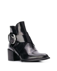 Bottines en cuir noires Roberto Festa