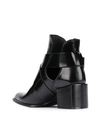 Bottines en cuir noires Roberto Festa