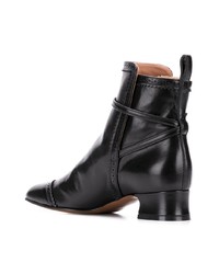 Bottines en cuir noires L'Autre Chose