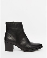 Bottines en cuir noires Bronx