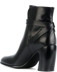 Bottines en cuir noires Ann Demeulemeester