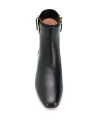 Bottines en cuir noires Bally