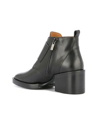 Bottines en cuir noires Clergerie