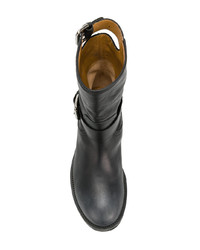 Bottines en cuir noires Via Roma 15