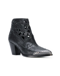 Bottines en cuir noires Zadig & Voltaire